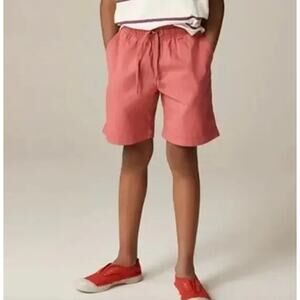 Crewcuts J.Crew Pier Short Boys 4T Pink Stretch Twill Drawstring Elastic Waist